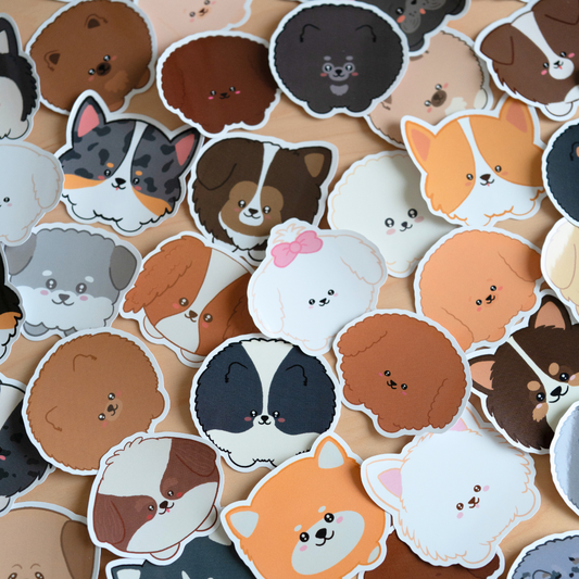 Chubby Puppies Stickers