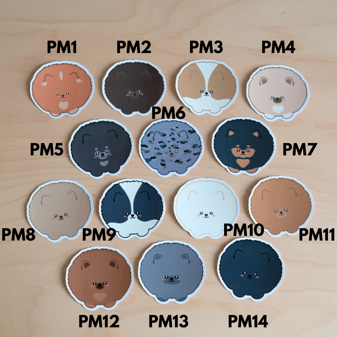 Chubby Puppies Stickers