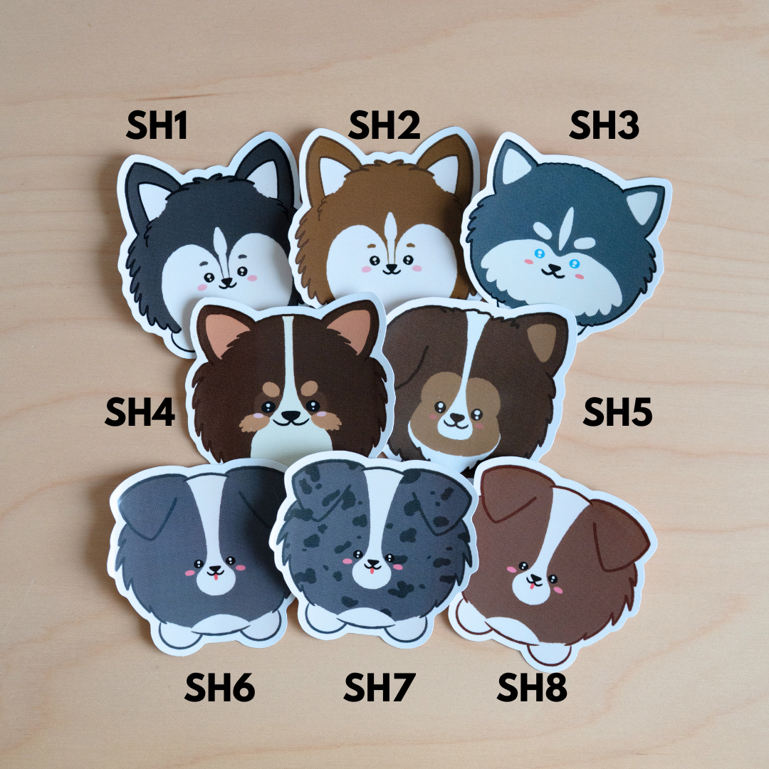 Chubby Puppies Stickers