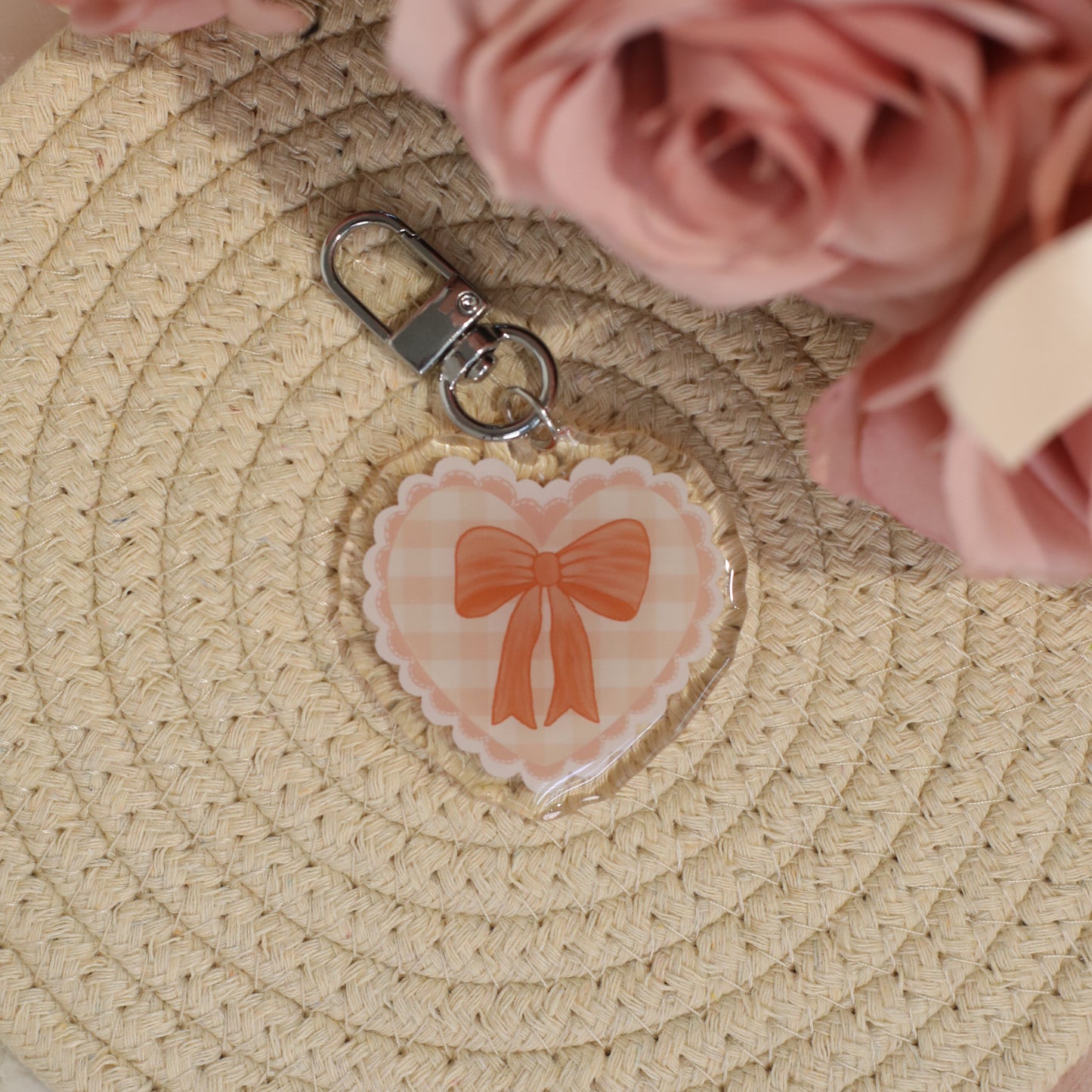 Peach Day Bag Charm