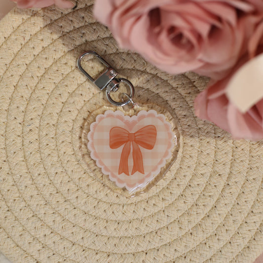 Peach Day Bag Charm