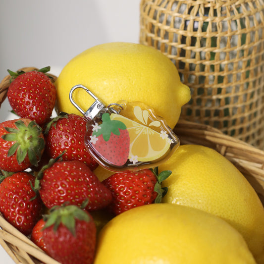 Strawberry Lemonade Bag Charm